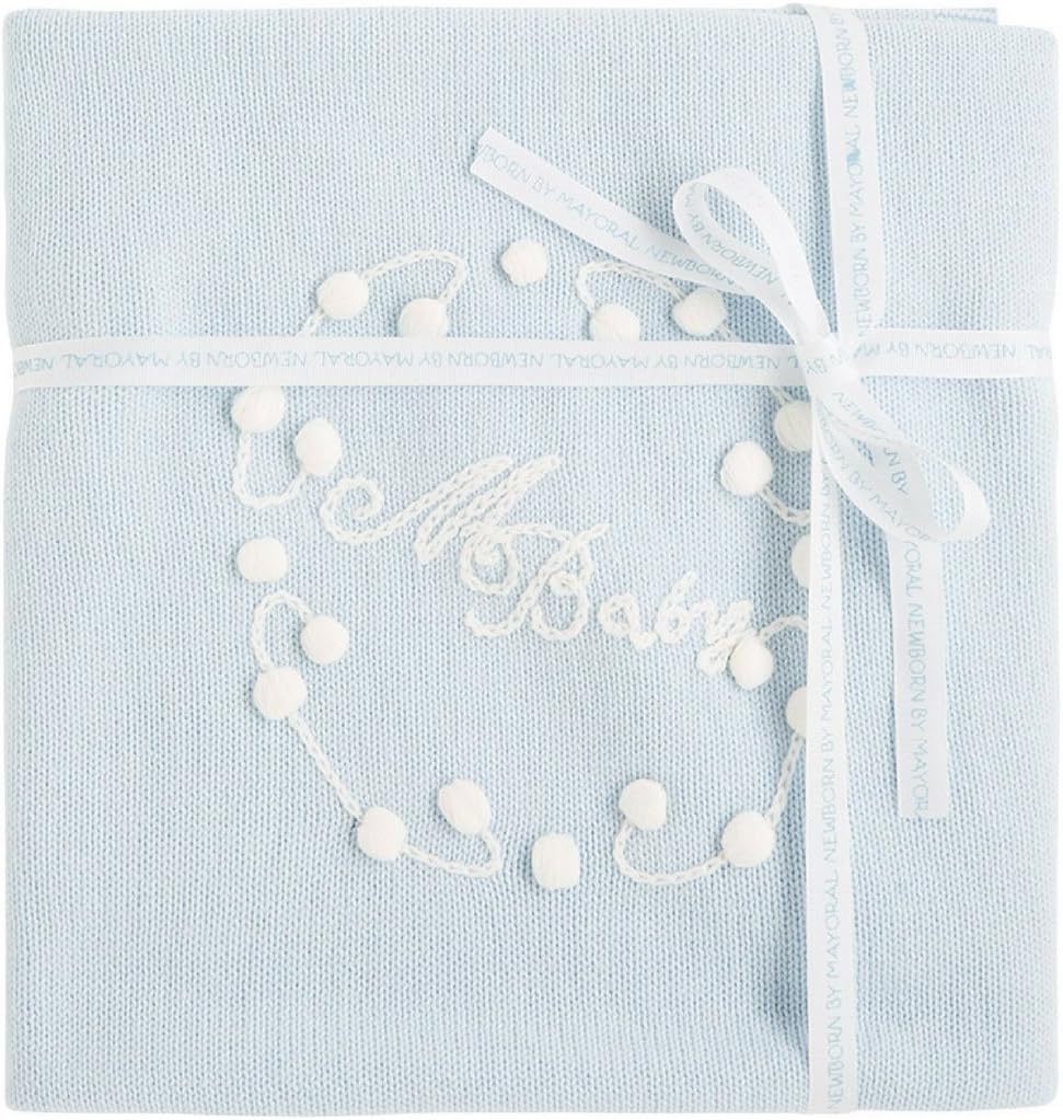 Mayoral Couverture Pour Bebe En Tricot Blue 100 X100 Pour Garcon Avec Motif Zartem La Chambre De Bebe Matelas Et Linge De Lit Petitonoordwijk Nl