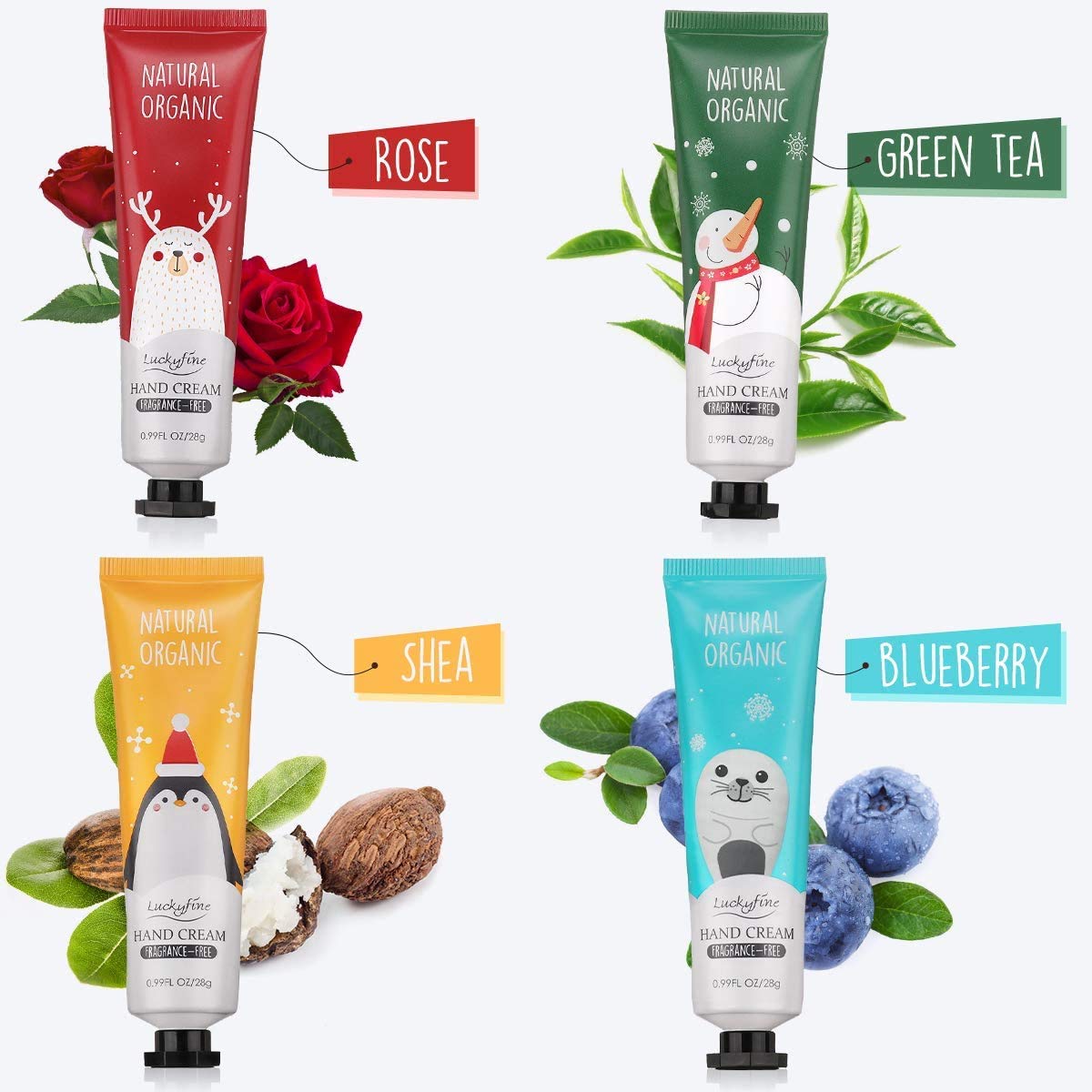 Hand Cream Gift Set, 8 Pack Travel Size Nourishing Hand Cream Set with Natural Shea and Vitamin E, Moisturizing & Hydrating for Dry Hands, Ideal Gift for Women : Beauty
