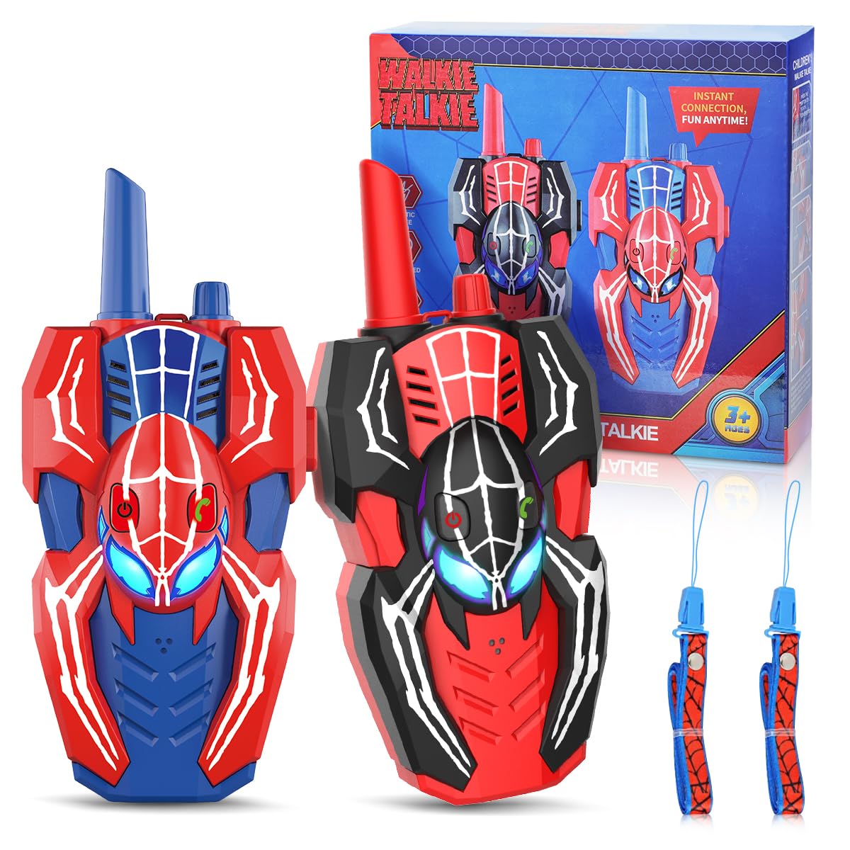 Photo 1 of Humzo Spider Hero Walkie Talkies for Kids – 2 Pack Indoor & Outdoor Toys for Boys Ages 3-8, Birthday Gift for Children, Fun Two-Way Radios for Playtime & Adventures
