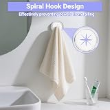 Alyvisun 6Pcs Aesthetic Self-Adhesive Towel Hooks No Drilling view 5