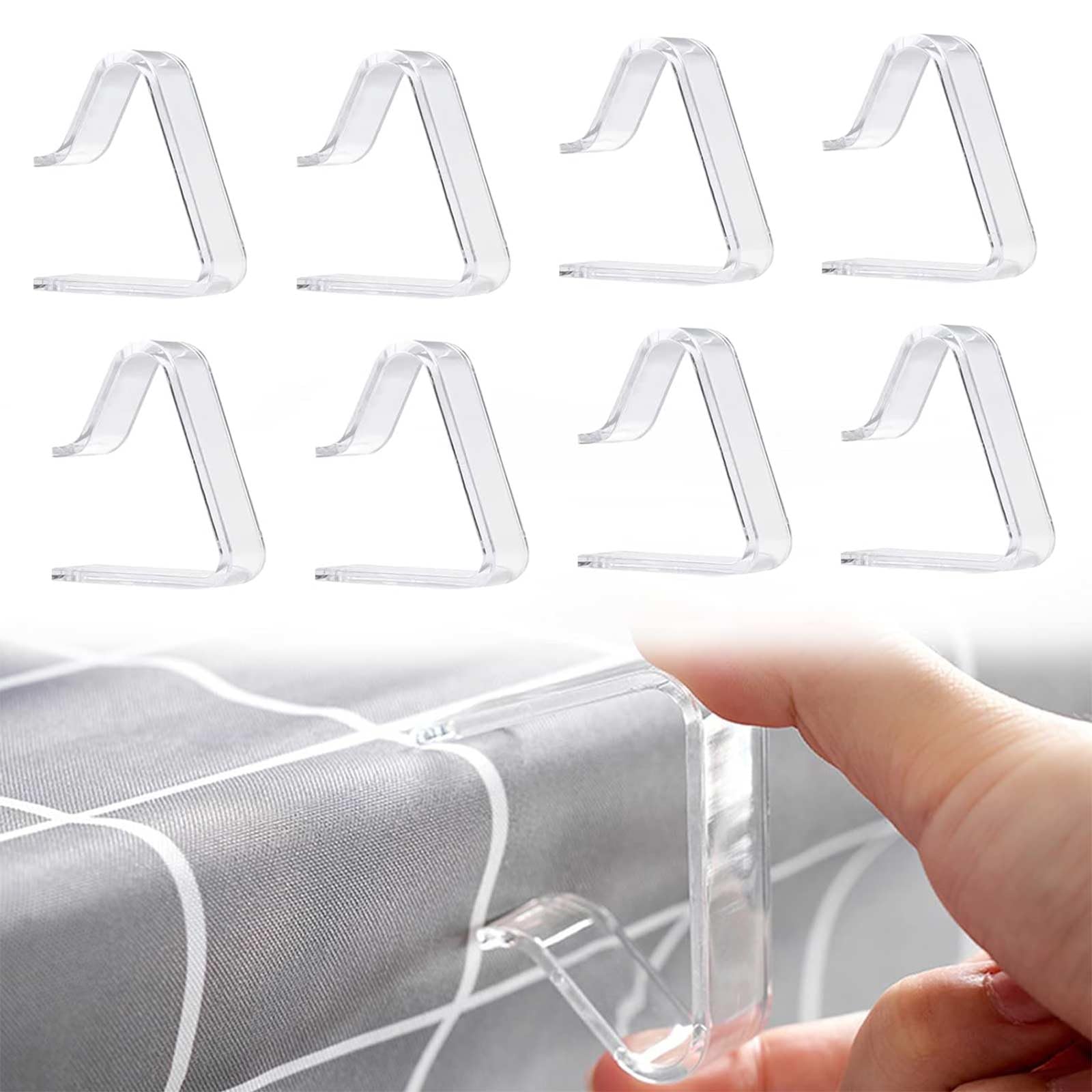 Table cloth non-slip clip Transparent fastener Kitchen table cloth clip household table cloth non-slip fixer no holes，tablecloth clips，table cloth clip，table cloth clips，table clips for table cloth.