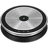 Sennheiser Enterprise Solution SP 20 ML 506050 Sound-Enhanced, User Friendly Mobile Speaker Phone For Desk Mobile Phone Softphone PC Connection Skype for Business Certified, Silver, EXPAND SP 20
