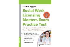 Social Work Licensing Masters Exam Practice Test: 170-Question Full-Length Print Practice Test for the ASWB LMSW Exam
