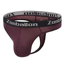 ZONBAILON Mens Sexy Low Rise Thongs G-String Men