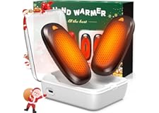 3-in-1 Electric Hand Warmers Rechargeable 2 Pack,14000mAh Portable Dual-Sided Handwarmer with Charging Case, 3 Levels Fast He