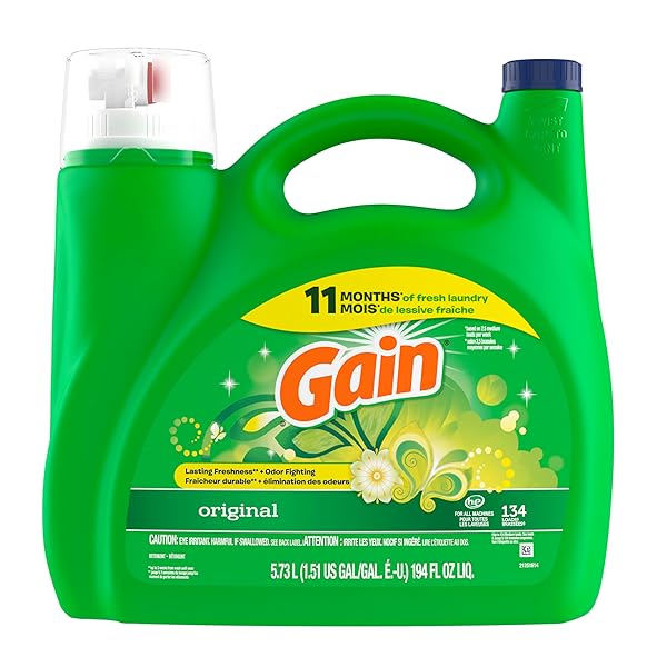 GAIN, LIQUID LAUNDRY DETERGENT ORIGINAL SCENT, 194 FL OZ