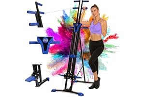 ELIFINE Vertical Climber Exercise Machine for Home Gym, 350 LBS Stair Stepper with 5-Level Heights for Cardio & Resistance Training & Full Body Workout, Easy to Assemble Upgrade Foldable