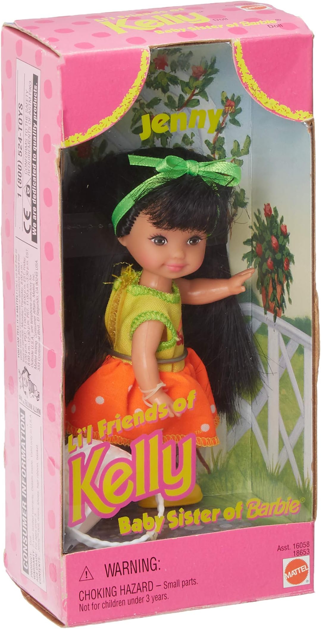 Kelly Club Friend Jenny with Rare Orange Dress and Basket (1997)