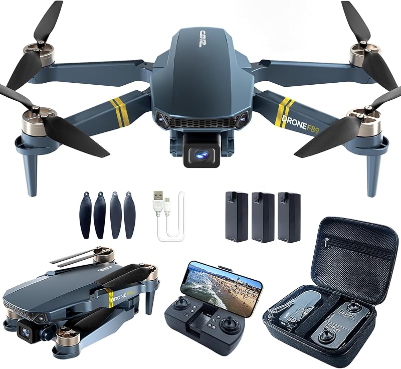 Dron con Cámara 4K HD, 84 Min de Vuelo (3 Baterías), Alcance de 800 m, Seguimiento Automático, Motor Brushless y Hover Automático – Ideal para Principiantes y Adultos — foto 1 de 7