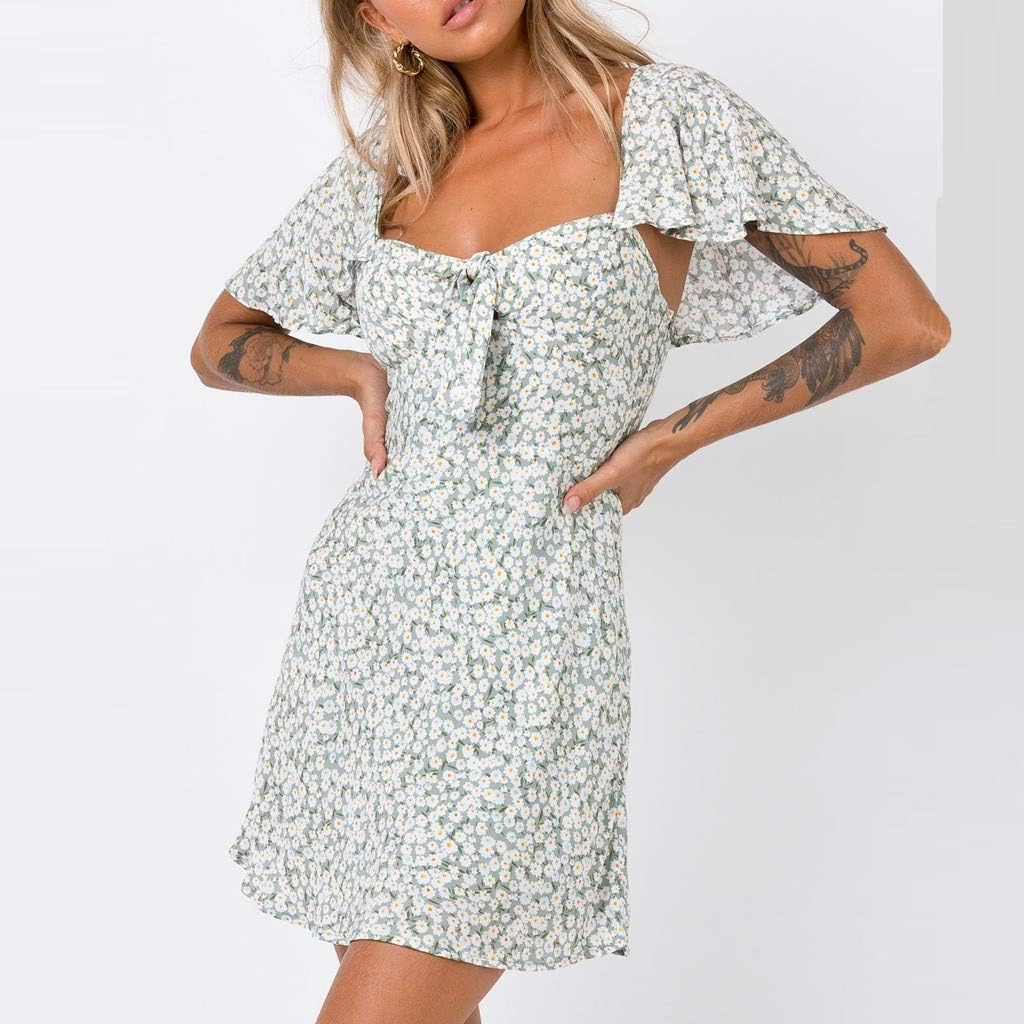flare sleeve mini dress