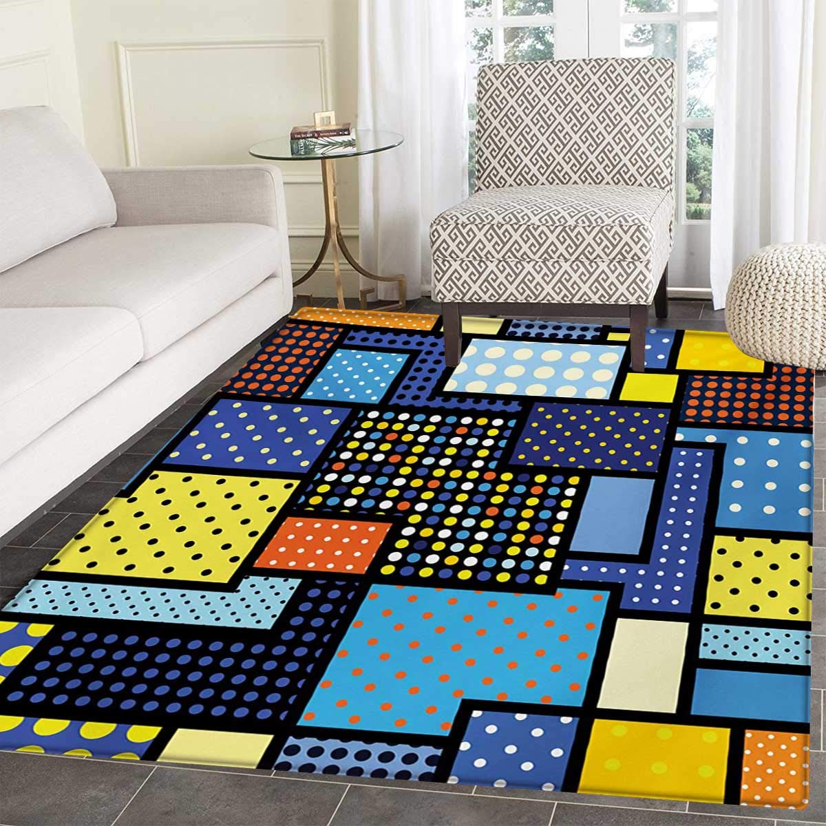 Amazon Com Moroccan Floor Mat Kids Oriental Moroccan Motifs In