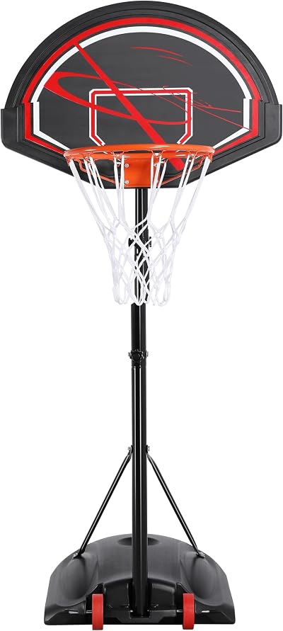 Yaheetech Portable Basketball Hoop Height Adjustable Freestanding Stand 217-277