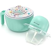 Elite Gourmet Americana Pint Perfect EIM1205M 1 Pint Freezing Mug, Mint | Makes frozen yogurt, sorbet &amp; gelato treats - includes recipes for single-serve desserts