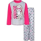 Barbie Girls Pajama Shirt and Pants Sleep Set Little Kid to Big Kid