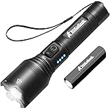 Super Bright Flashlight, Super Mini Flashlight Set, LED High Lumens Flashlights, Emergency Strobe 18650 Battery Rechargeable 