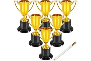 COJOSQC 4 inch Mini Trophies, Trophies for Kindergarten Graduation, Bowling tournaments, Basketball Games, Kids Soccer Awards, Must Have Football Party Favors, Plastic Trophy.