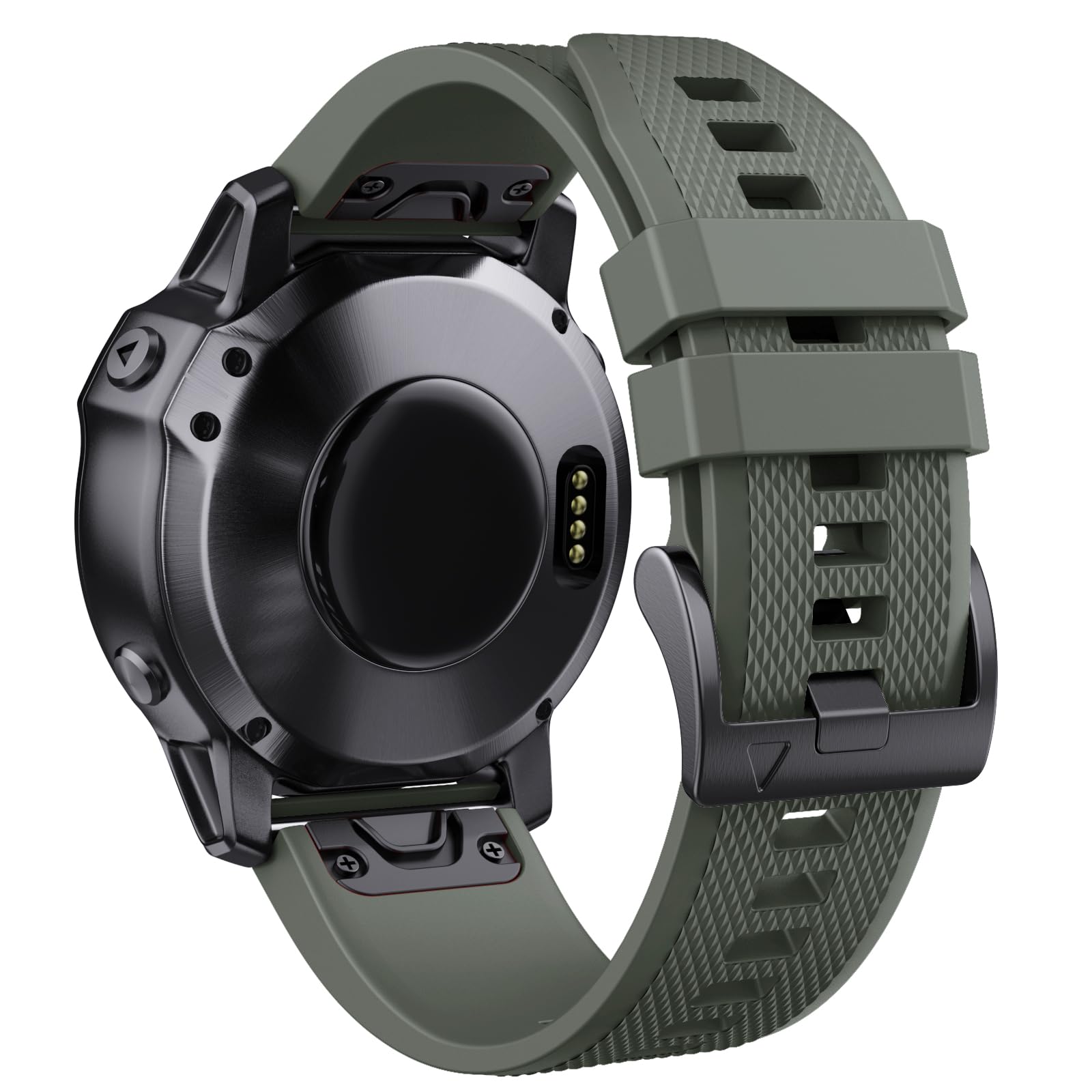NotoCity for Garmin Fenix 6x/6x Pro/5x/5x Plus/7x/7x Pro Strap, Quickfit 26mm Watch Strap for Fenix 8 51mm/Fenix 3/3 HR, Instinct 2X Replacement Band(Army green)