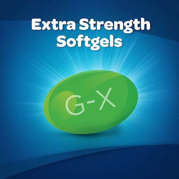 GAS-X EXTRA STRENGTH GAS RELIEF SOFTGELS WITH SIMETHICONE 125 MG FOR BLOATING RELIEF – 72 COUNT