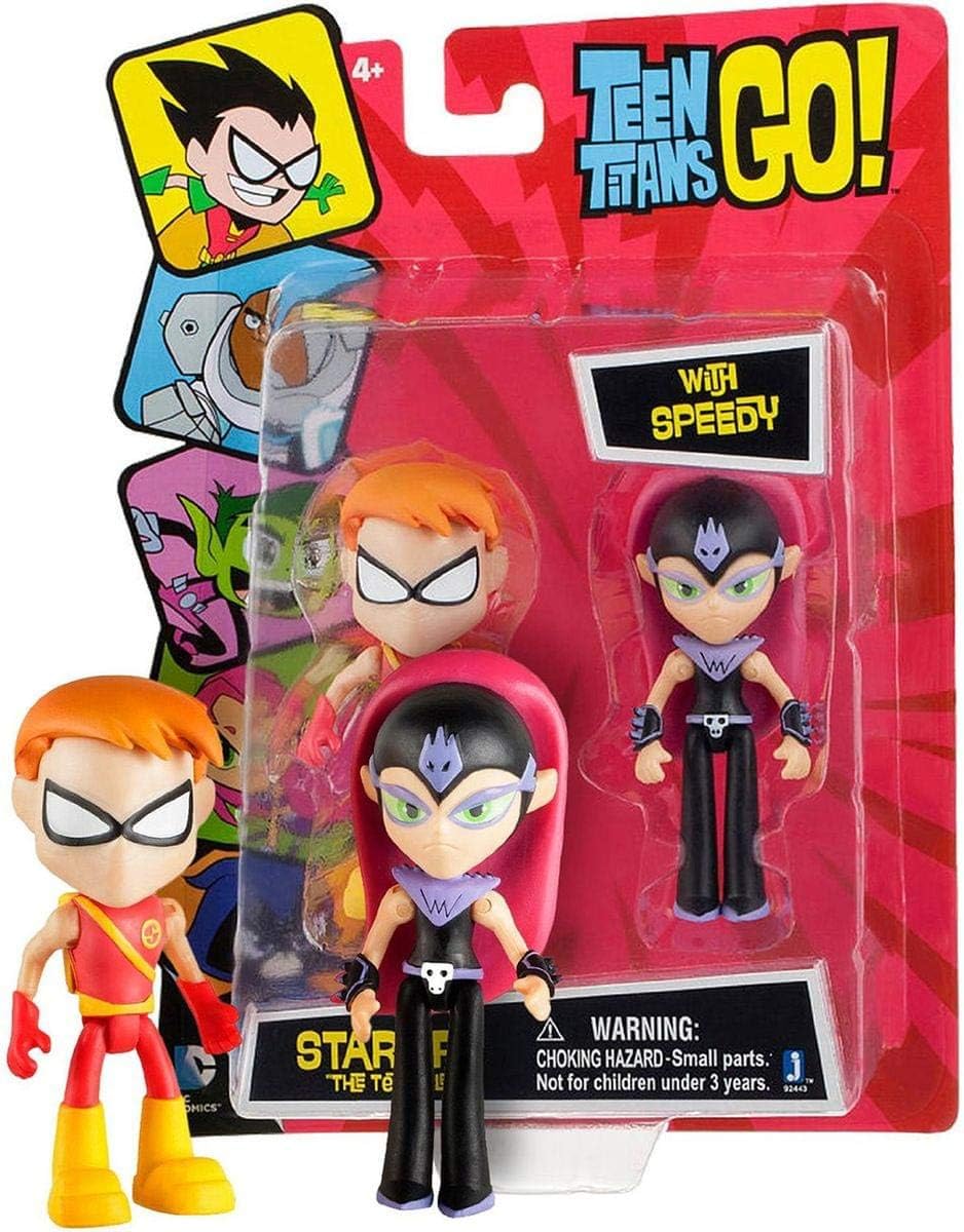 Teen Titans Go 3" Action Figure 2-Pack Starfire with Speedy