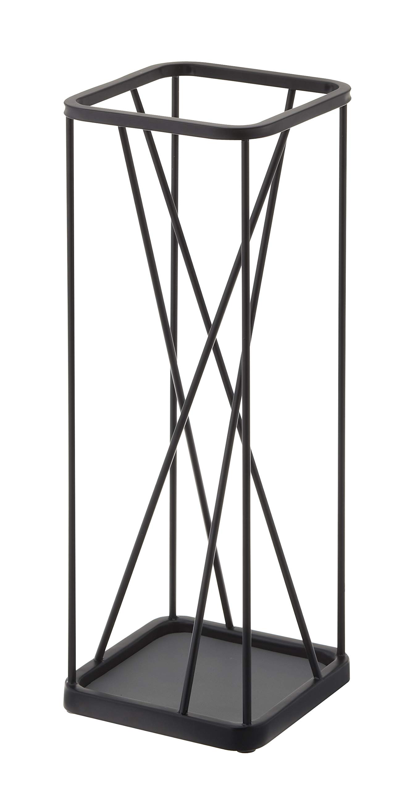 Yamazaki 2808 UMBRELLA Umbrella Stand, black, Steel, Minimalist, 17 x 17 x 45.5 cm