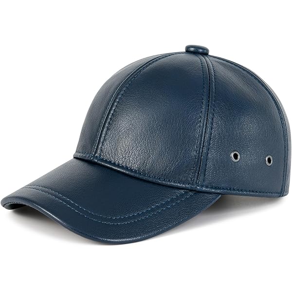 Zessano Genuine Leather Unisex Baseball Cap - 100% Sheep Leather