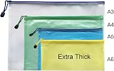 HiChange A6 Document Folder Zipper Bags Extra Thick 10 Pack view 3