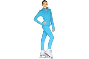 ChloeNoel JS735 Solid Color Elite Figure Skating Jacket w/Thumb Holes