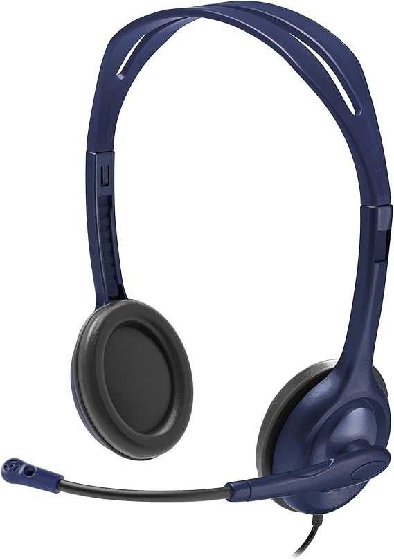 Logitech Wired 3.5mm Headset with Microphone for Educational Use (5 pk
