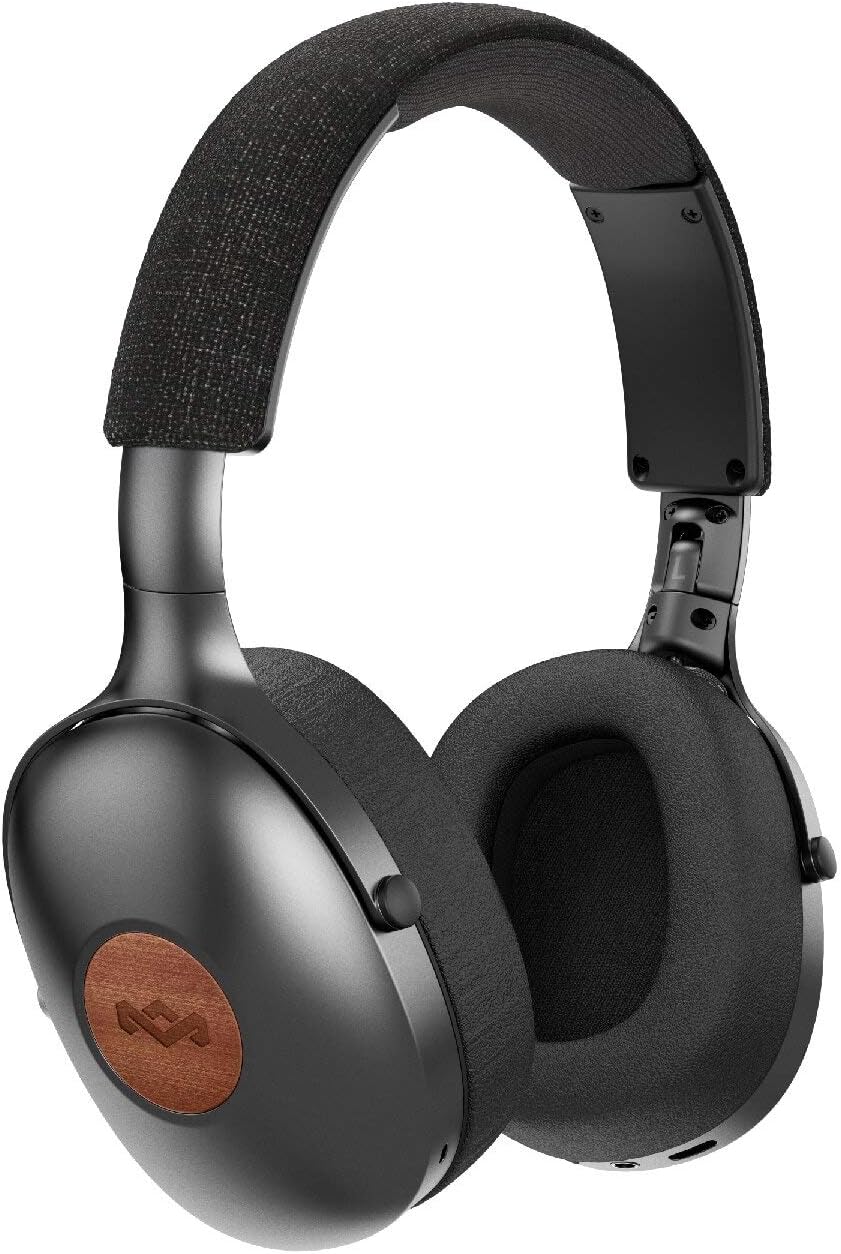 Marley Positive Vibration XL Wireless Headphones Bluetooth, Portable, Over-Ear Headphones, Quick Charging, 24 Hours Battery Life, On-Board Mic and Volume Control - BigaMart Marley Positive Vibration XL Wireless Headphones Bluetooth, Portable, Over-Ear Headphones, Quick Charging, 24 Hours Battery Life, On-Board Mic and Volume Control - BigaMart