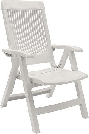 Grosfillex Fauteuil Multi Positions Fidji 3 Blanc 67 X 62