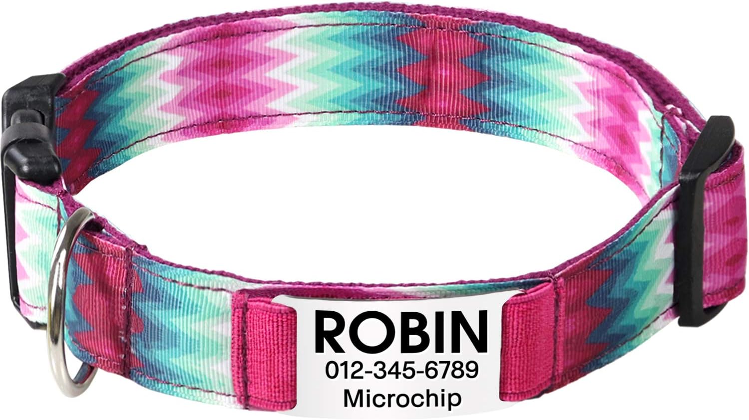 Vcalabashor Collare per Cani Personalizzato Inciso con Nome e Numero di Telefono,Modelli di Moda Vcalabashor Collare per Cani Personalizzato Inciso con Nome e Numero di Telefono,Modelli di Moda