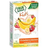 TRUE LEMON KIDS Strawberry Banana (10 Packets) &ndash; Hydration for Kids &ndash; No Artificial Sweeteners &ndash; Low Sugar Water Flavoring &ndash; Drink Mix for Kids &ndash; Powdered Drink Mix