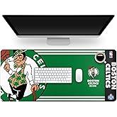 FOCO NBA Official Established Primary Logo Wordmark Home Office Desk Pad Mouse Pad Mat 35" x 16" (Boston Celtics, Boston Celtics)