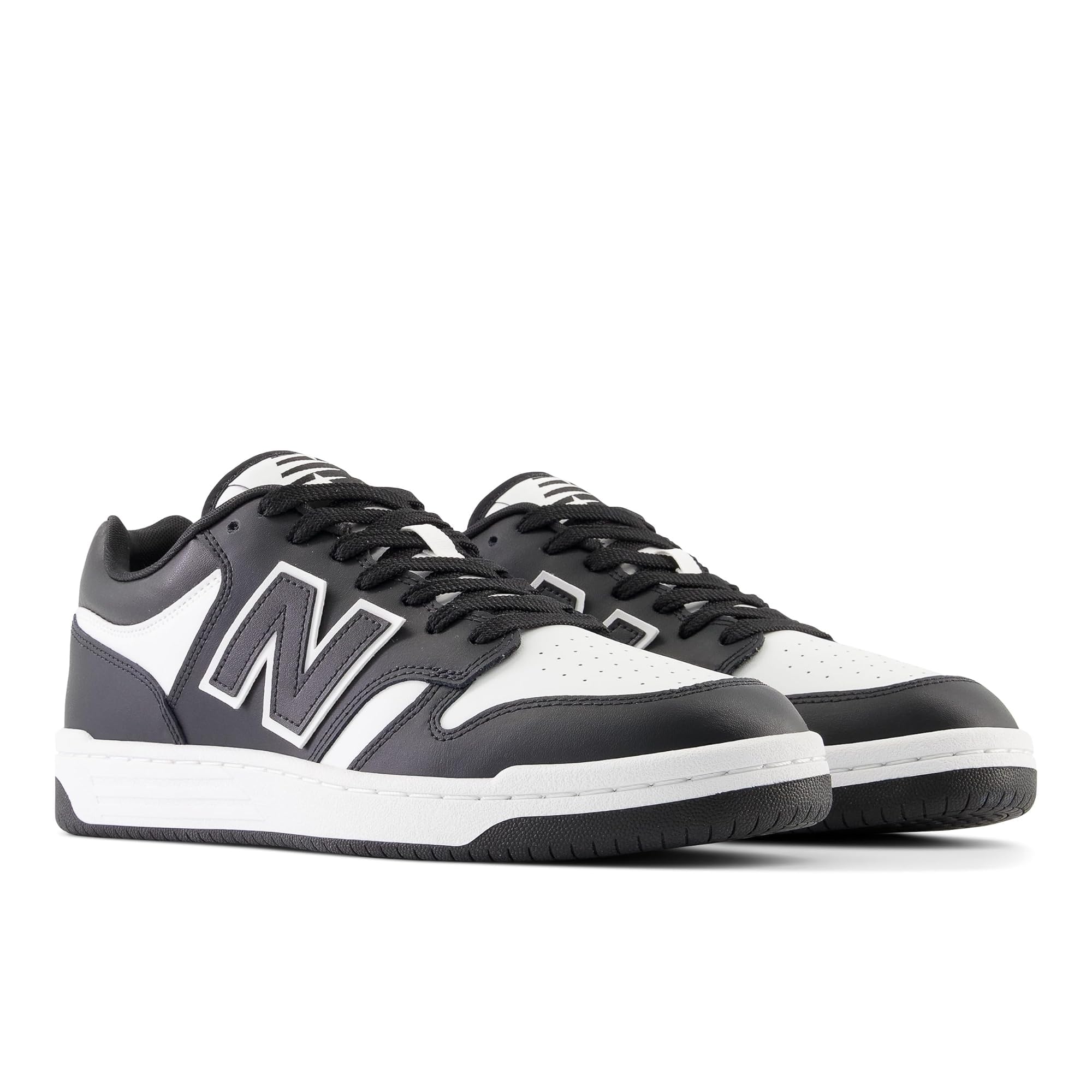 New Balance Unisex-Adult BB480 V1 Sneaker, White/Black, 5 Image