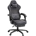 Dowinx Gaming Chair Breathable PU Leather Gamer Chair with Pocket Spring Cushion, Ergonomic