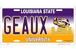 Hangtime - Louisiana State University - LSU Tigers - GEAUX Novelty License Plate