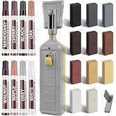 Hardwood Floor Repair Kit - 11 Colors Wood Floor Wax Furniture Touch Up Markers, Linoleum Repair Kit Cover Up Scratches, Cracks, Stains for Wood Door, Floor, Table, Cabinet, Desks