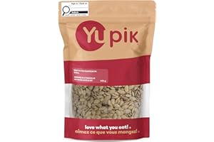 Yupik Semi-Salted Pumpkin Seeds, In Shell, 454 g, Gluten-Free, Kosher, Vegan, Lightly Seasoned with Sea Salt, Plant-Based Pro