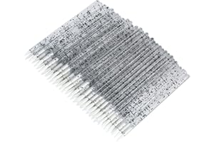 G2PLUS 100PCS Disposable Eyeliner Brushes, Eyebrow and Liner Brush Applicator, Cosmetic Eye Wands for Lip Liners, Eye Makeup, Eyelashes and Detail Painting (Crystal Black)