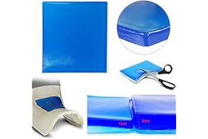 PLSUSJHAO Motorcycle Seat Gel Pad Shock Absorption Mats Reduce Fatigue Cushion Comfort Soft Cooling DIY Seat Pad Office Chair Car Seat Cushion (9.84" x 9.84" x 0.79" inch)