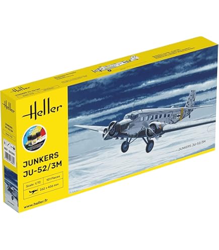 Amazon.com: Heller Junkers JU 52/3M Airplane Model Building Kit