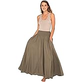 Back From Bali Womens Boho Wide Leg Palazzo Pants Smocked Waist Harem Lounge Loose Summer Beach Pants