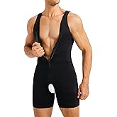 TAILONG Mens Bodysuit Shapewear for Tummy Control Gynecomastia Compression Shirts Full Body Shapewear Fajas Para Hombres