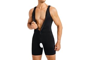 TAILONG Mens Bodysuit Shapewear for Tummy Control Gynecomastia Compression Shirts Full Body Shapewear Fajas Para Hombres