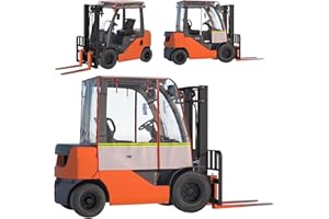 BENVOL Forklift Cover, All-Weather All-Season Use, Universal Type,EVA Transparent Material,600D Silver-Coated Oxford,Waterproof, Windproof, Rainproof and UV-Proof,Forklift Capacity Up to 6000 Lbs
