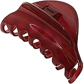 Camila Paris CP2529 French Hair Clip for Women for Thick Hair for Long Curly Wavy Hair, Red, Girls Hair Claw Clips Jaw Styling Hair Accessories for Women, Strong Hold No Slip Grip, Made in France