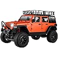 SVERTIBO 1/12 RC Crawler RTR, MN-128 Off-Road Truck, 4x4 RC Rock Crawler with 2.4G Remote Control RC Jeep Car Model for Adults Hobby Gifts (Orange)