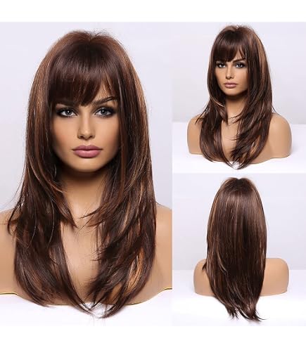 Amazon.com : womens wigs for white women Medium Length wig  display picture 1
