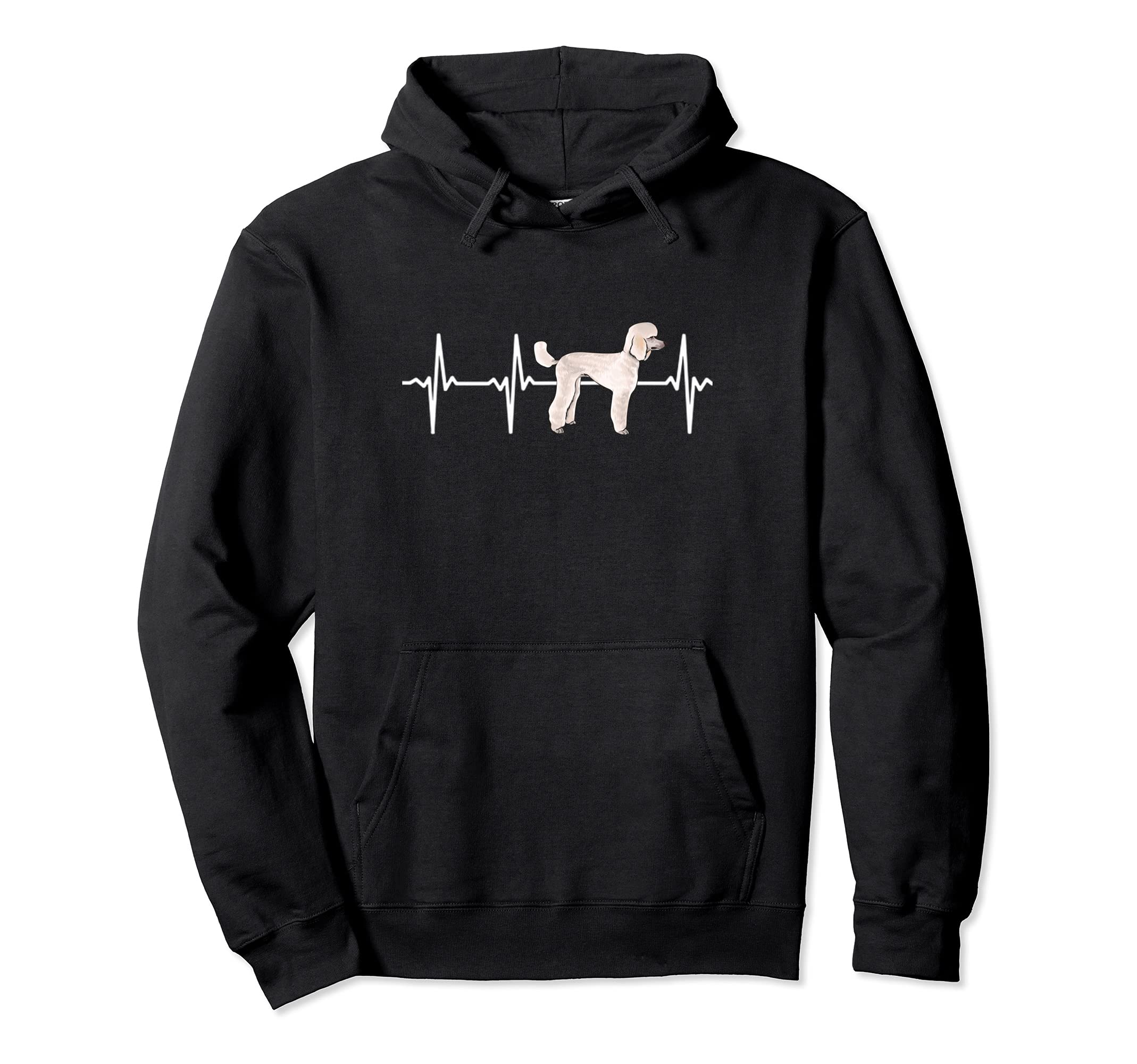 Poodle Heartbeat Love My Dog Pullover Hoodie