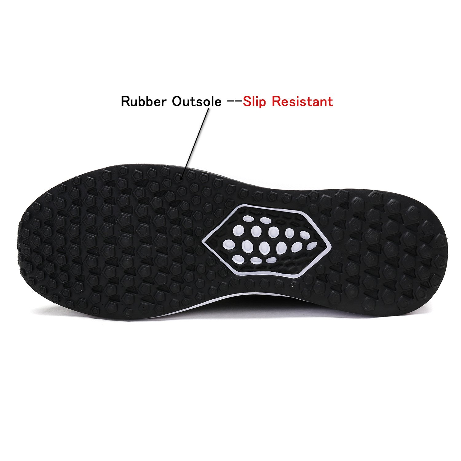 UNMK FUN Fashion Black Sneakers Men\'s Walking Shoes 9518W01 Running Shoes (11, Black)